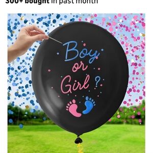 Gender Reveal Balloon with Confetti